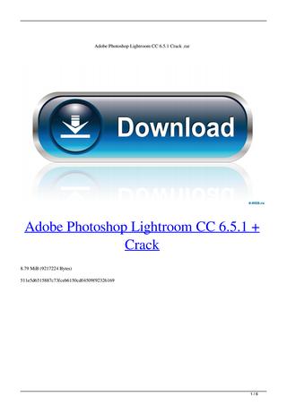 Adobe lightroom 6.5.1 full version download pc